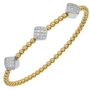 DA Gold 18K Yellow Gold and Diamond Bracelet