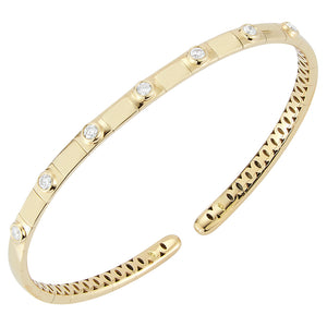 DA Gold 18K Yellow Gold and Diamond Bracelet