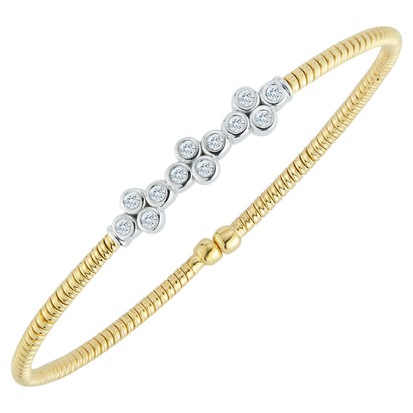 DA Gold 18K Yellow Gold and Diamond Bracelet