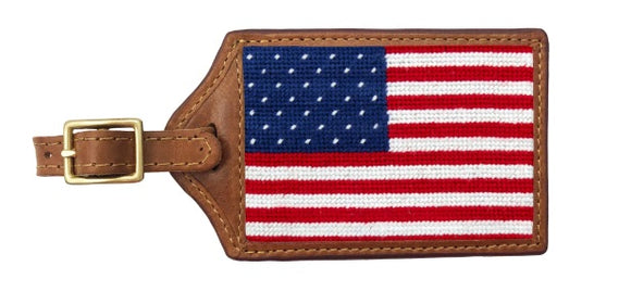 Big American Flag Luggage Tag