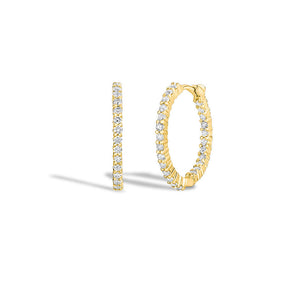 Roberto Coin Yellow Gold Hoops