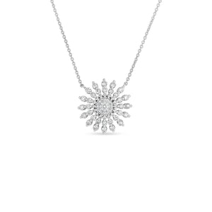 Roberto Coin Sunburst Diamond Necklace