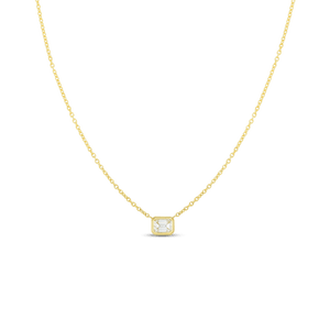 Roberto Coin Emerald Cut Diamond Pendant