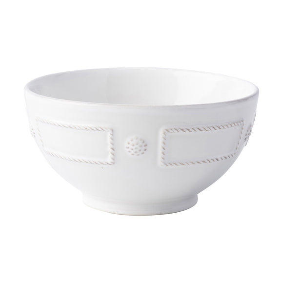 Juliska Berry & Thread French Panel Whitewash Cereal/Ice Cream Bowl